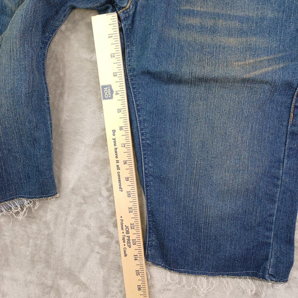 Vintage Levi's Jeans Denim Skimmer Shorts Women Size 3 Cutoff Lowrise Button Fly - Picture 16 of 16